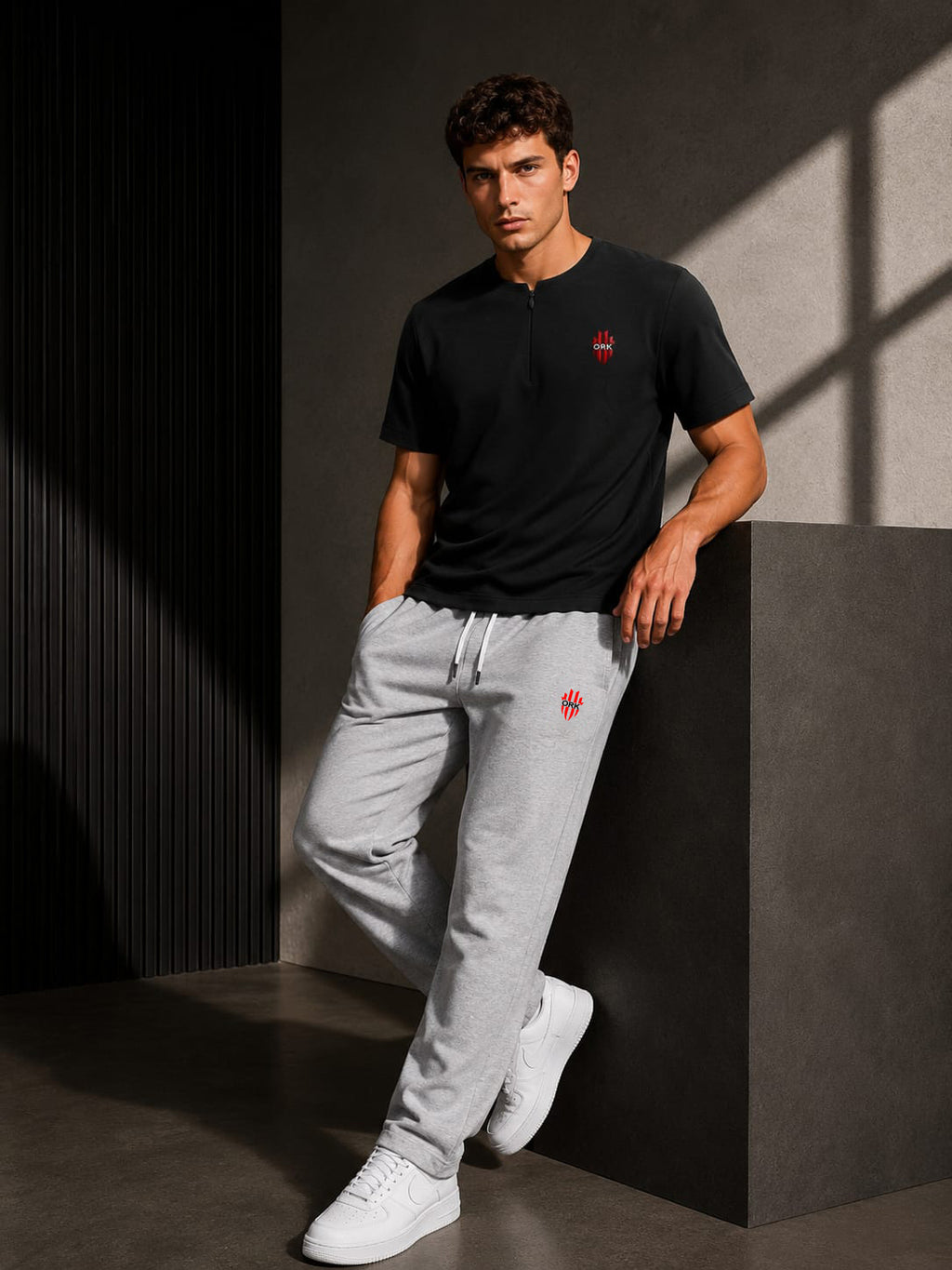 Outfit Zip Black and Gray Milton