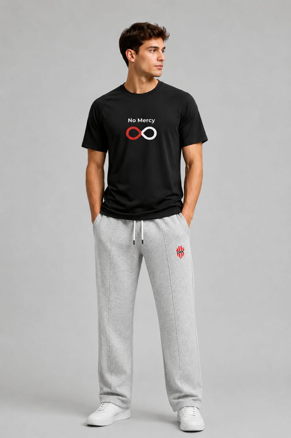 Outfit No Mercy and Gray Milton